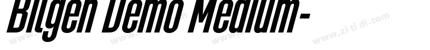 Bilgen Demo Medium字体转换
